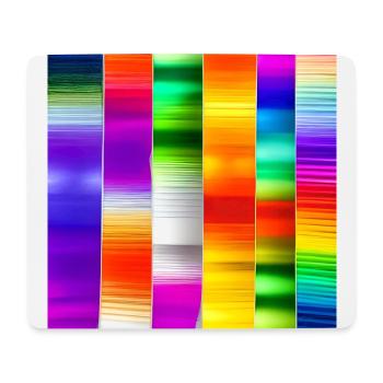 mélange de couleurs verticales folles - Tapis de souris (format paysage) - blanc - Devant