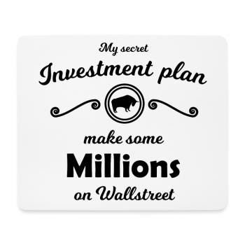 The Stock Market Investor - Mouse Pad (horizontal) - white - Front