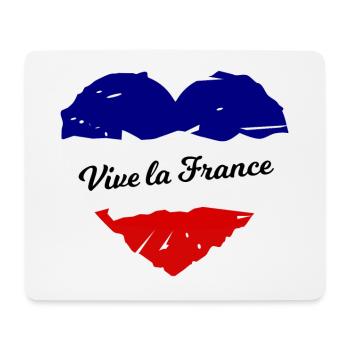 Belle France - Tapis de souris (format paysage) - blanc - Devant