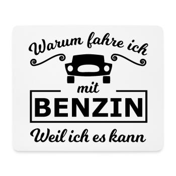 Die Benzin Auto Fahrer - Mousepad (Querformat) - Weiß - Vorne