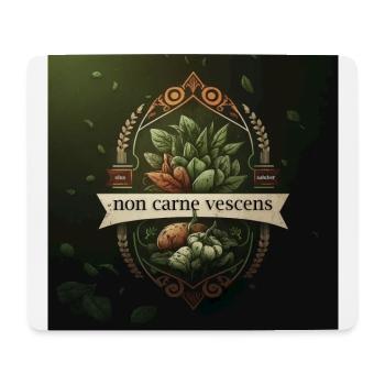 non carne vescens - (Vegetarier) - Mousepad (Querformat) - Weiß - Vorne