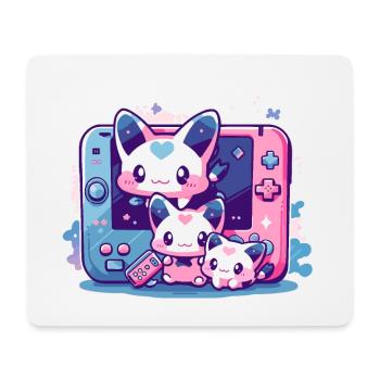 Cute Niji Gamers - Mouse Pad (horizontal) - white - Front