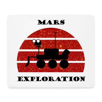 Die Weltraum Expedition - Mousepad (Querformat) - Weiß - Vorne