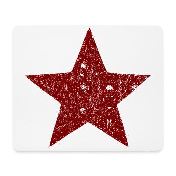 Der sozialistische Stern - Mousepad (Querformat) - Weiß - Vorne