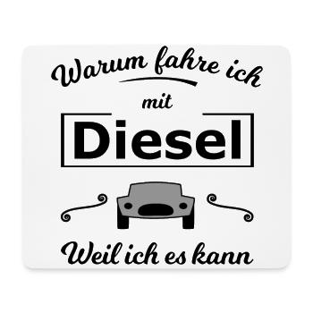 Spaß am Auto Fahren - Mousepad (Querformat) - Weiß - Vorne