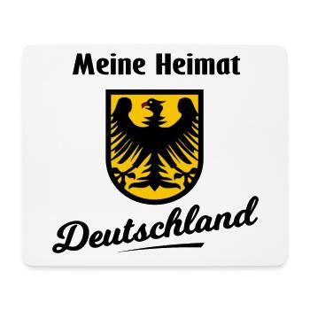 Meine Heimat Deutschland - Mousepad (Querformat) - Weiß - Vorne