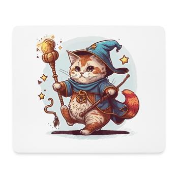 Feline Magician - Mouse Pad (horizontal) - white - Front