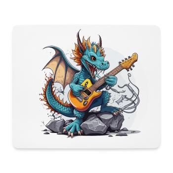 Drachenwippe - Mousepad (Querformat) - Weiß - Vorne