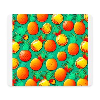 Paradis de l’ananas - Tapis de souris (format paysage) - blanc - Devant