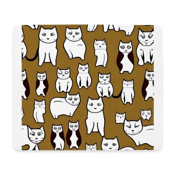 Cat Lover Pattern - Mouse Pad (horizontal) - white - Front