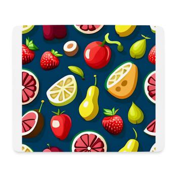 Motif de délice de mélange de fruits - Tapis de souris (format paysage) - blanc - Devant