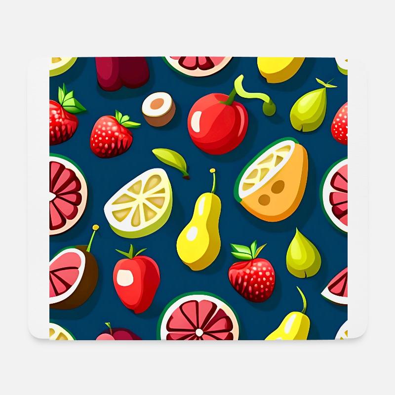 Frucht-Medley-Genuss-Muster - Mousepad (Querformat) - Weiß