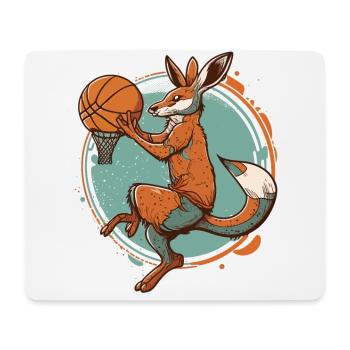 Hoops Star Kangaroo - Mouse Pad (horizontal) - white - Front