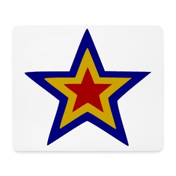 Der Rumänische Stern - Mousepad (Querformat) - Weiß - Vorne