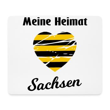 Zuhause in Sachsen - Mousepad (Querformat) - Weiß - Vorne