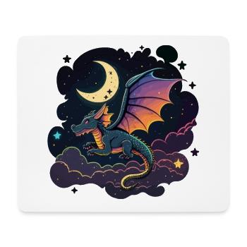 Vol de minuit - Tapis de souris (format paysage) - blanc - Devant