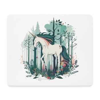 Forêt enchantée - Tapis de souris (format paysage) - blanc - Devant