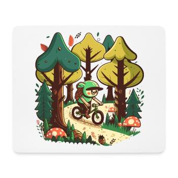 Forest Ride - Mouse Pad (horizontal) - white - Front