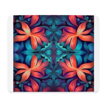 Floral Design - Mousepad (Querformat) - Weiß - Vorne