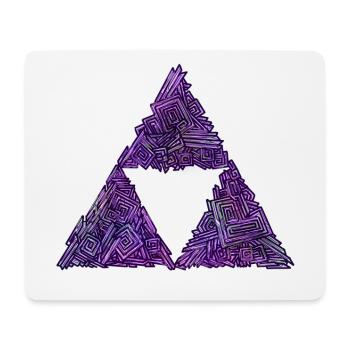 Bismuth Force トライフォース - Mousepad (Querformat) - Weiß - Vorne