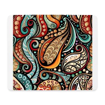 Zentangle Paisley Pattern - Mouse Pad (horizontal) - white - Front