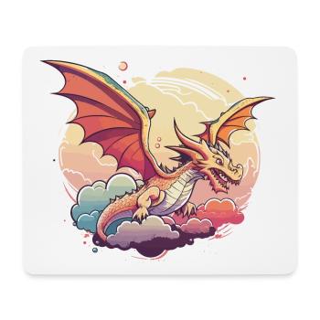 Dragon in the Clouds - Mouse Pad (horizontal) - white - Front