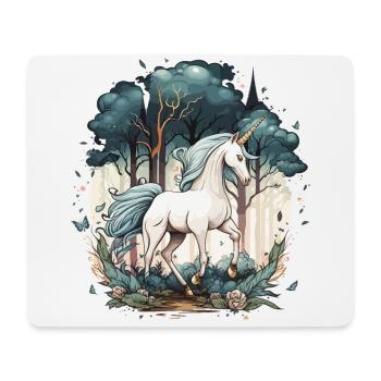 The Enchanted Unicorn - Mouse Pad (horizontal) - white - Front