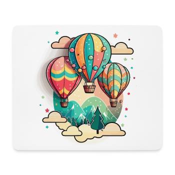 La Fête du Montgolfière - Tapis de souris (format paysage) - blanc - Devant