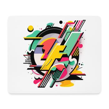 Helle Geometrie - Mousepad (Querformat) - Weiß - Vorne