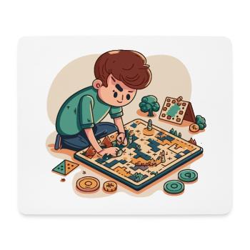 Magier-Assistent: Magische Illusion - Mousepad (Querformat) - Weiß - Vorne
