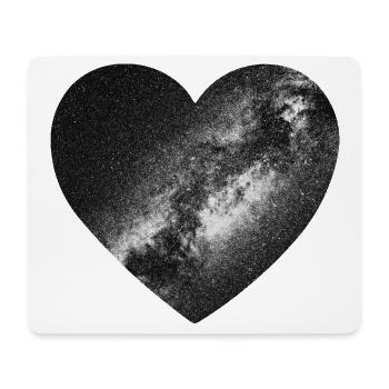 Heart for the stars - Mouse Pad (horizontal) - white - Front