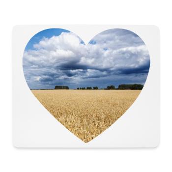 Heart for nature - Mouse Pad (horizontal) - white - Front