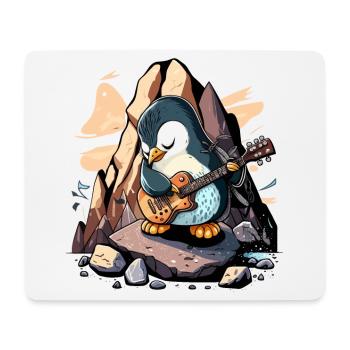 Rockin Penguin - Mouse Pad (horizontal) - white - Front