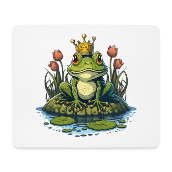Grenouille royale - Tapis de souris (format paysage) - blanc - Devant