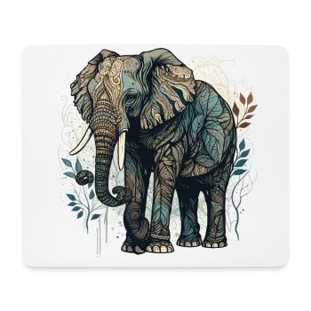 Fierté africaine - Tapis de souris (format paysage) - blanc - Devant