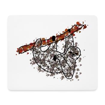 Slothh GeomeTRIX bunt - Mousepad (Querformat) - Weiß - Vorne