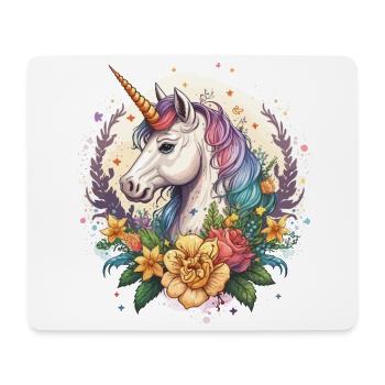 Licorne magique - Tapis de souris (format paysage) - blanc - Devant