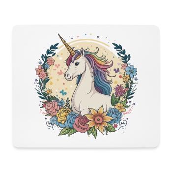 Regenbogen-Magie - Mousepad (Querformat) - Weiß - Vorne
