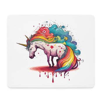 Symphonie arc-en-ciel - Tapis de souris (format paysage) - blanc - Devant