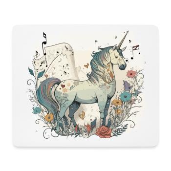 Musique dans l’air - Tapis de souris (format paysage) - blanc - Devant