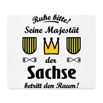 Seine Majestät der Sachse - Mousepad (Querformat) - Weiß - Vorne