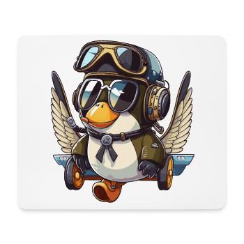 Penguin Pilot - Mouse Pad (horizontal) - white - Front