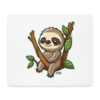 Chill Sloth - Mouse Pad (horizontal) - white - Front