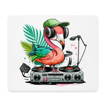 Groovy Pink Bird - Mouse Pad (horizontal) - white - Front