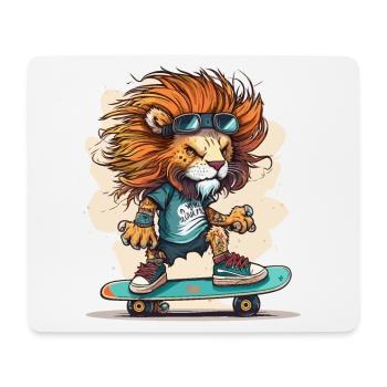 Lions-Rampe - Mousepad (Querformat) - Weiß - Vorne