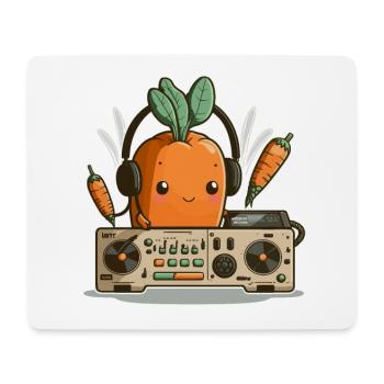 Carrot Beats - Mouse Pad (horizontal) - white - Front