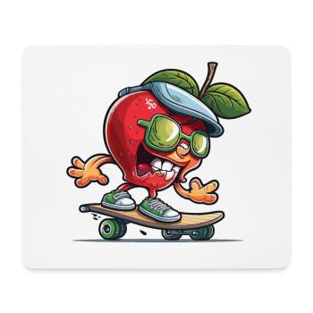 Apple Skater - Mouse Pad (horizontal) - white - Front