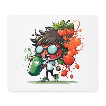 Tomaten-Melodien - Mousepad (Querformat) - Weiß - Vorne