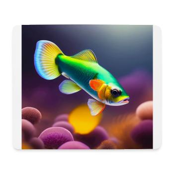 Guppy - Mousepad (Querformat) - Weiß - Vorne