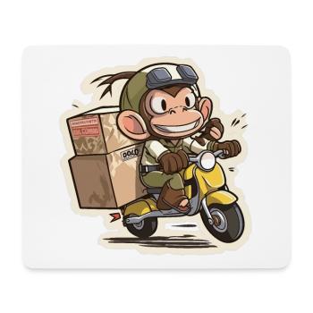 Bananen-Lauf - Mousepad (Querformat) - Weiß - Vorne